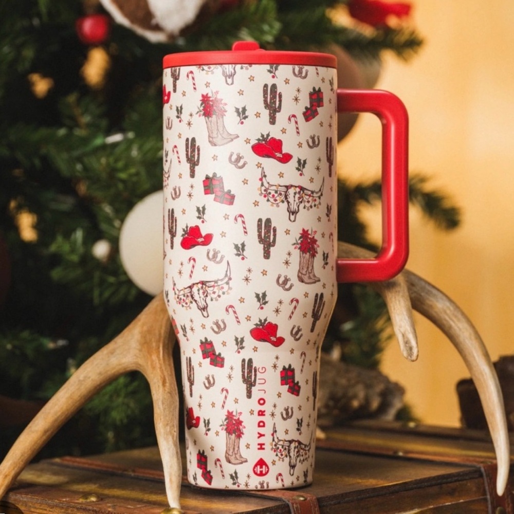 HydroJug Traveler Cowboy Christmas 40oz